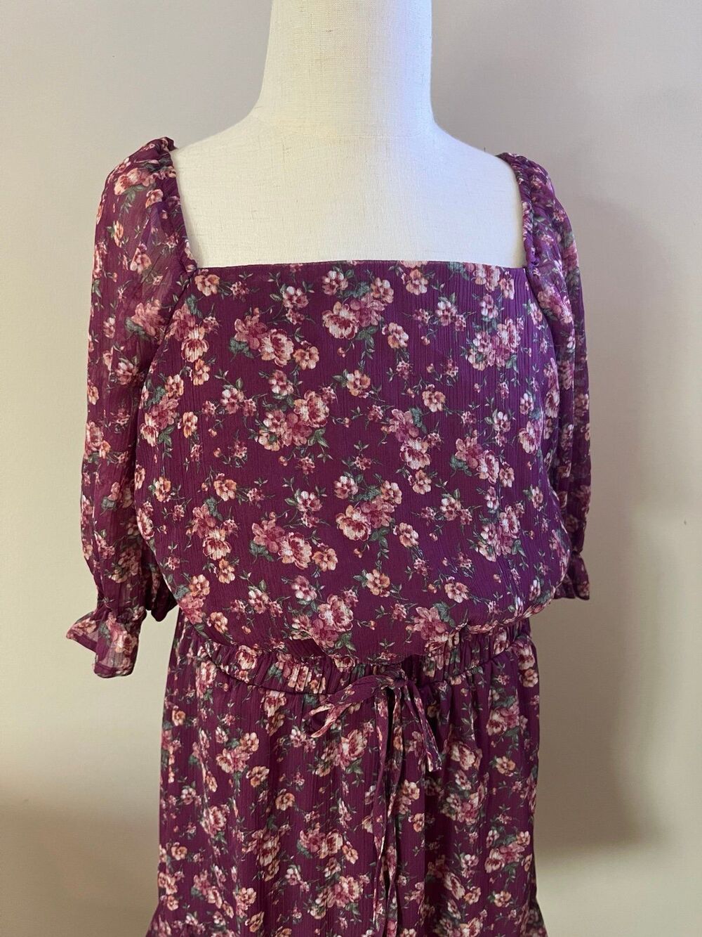 Girls Purple Plum Prairie Dress by Trixxi Clothing Company sz XXS - Picture 2 of 5
